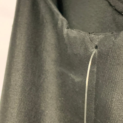 RACHEL GILBERT Size 12 Black Silk Cotton Rhinestone Collar Long Evening Gown