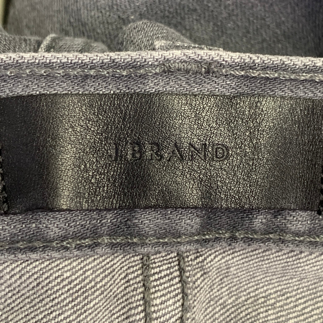 J.BRAND Size 31 Tyler Grey Cotton Blend Selvedge Denim Slim Tapered Jeans