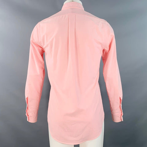 RALPH LAUREN Size S Pink Cotton Button Down Collar Long Sleeve Shirt