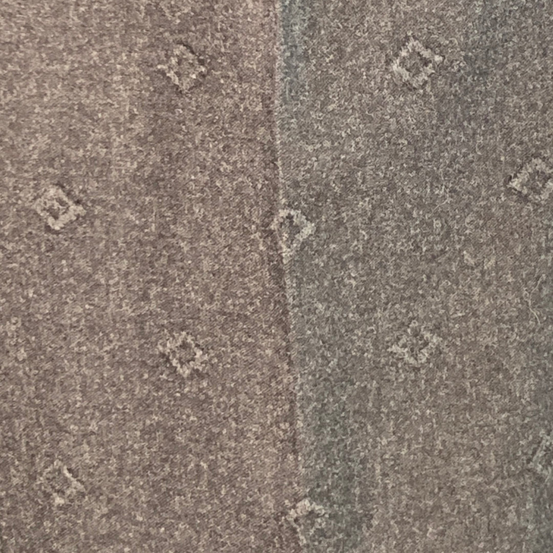 EMPORIO ARMANI Size 30 Grey Charcoal Embossed Virgin Wool Belted Dress Pants