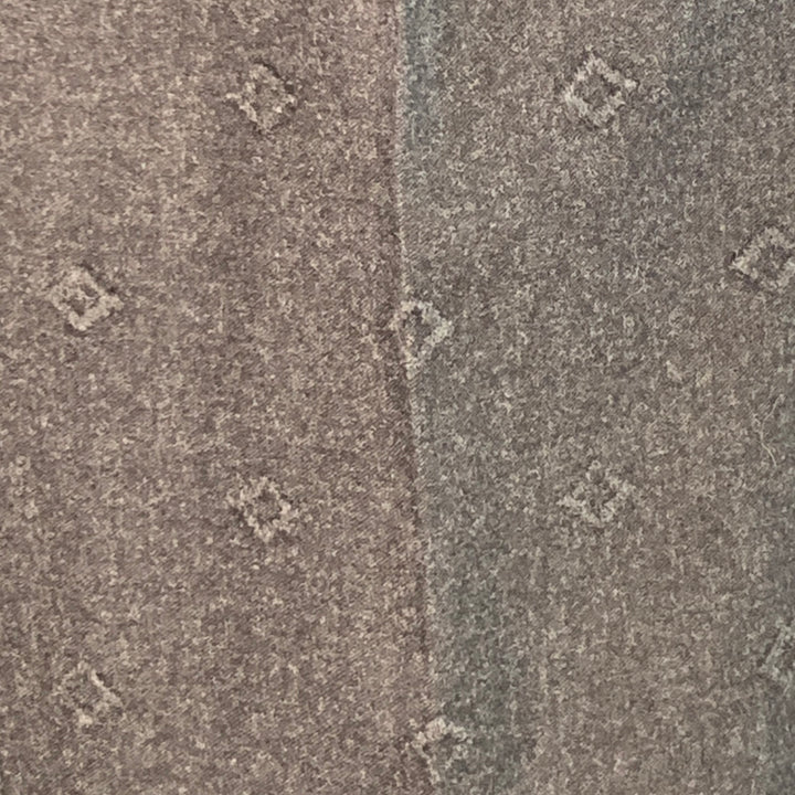 EMPORIO ARMANI Size 30 Grey Charcoal Embossed Virgin Wool Belted Dress Pants