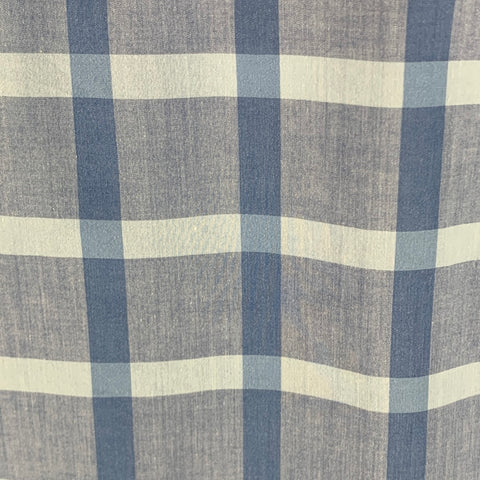 TED BAKER Size S Blue Light Blue Plaid Cotton One Pocket Long Sleeve Shirt