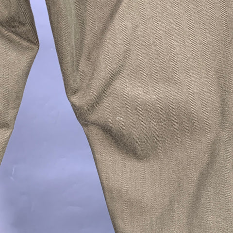 PRADA Size 36 Green Olive Cotton Tapered Elastic Cuffs Zip Fly Casual Pants