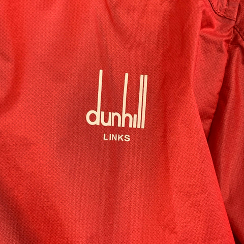 DUNHILL Size M Red Polyamide Zip Up Jacket