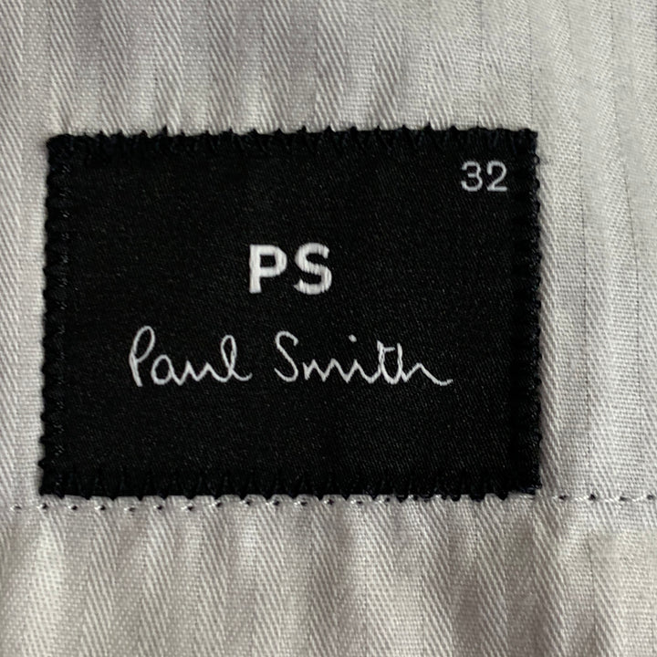 PS by PAUL SMITH Size 32 Blue Olive Plaid Wool Flat Front Slim Fit Dress Pants