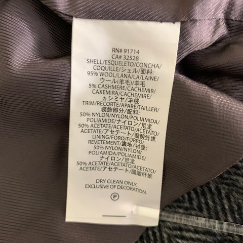 ARMANI EXCHANGE Gray Herringbone Wool Vest