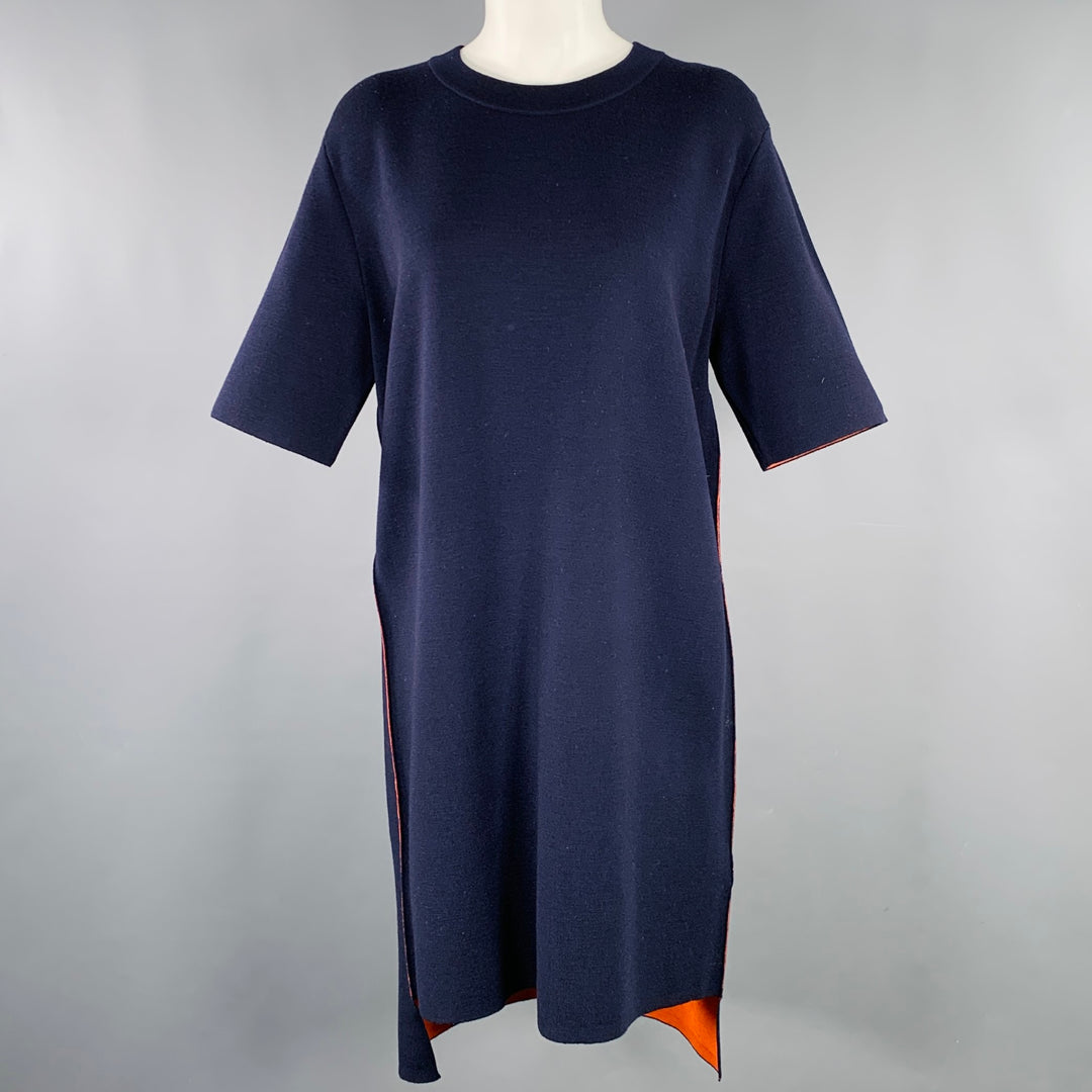 open lace back dress Navy and Orange Star Adult Dress Xs main image 1