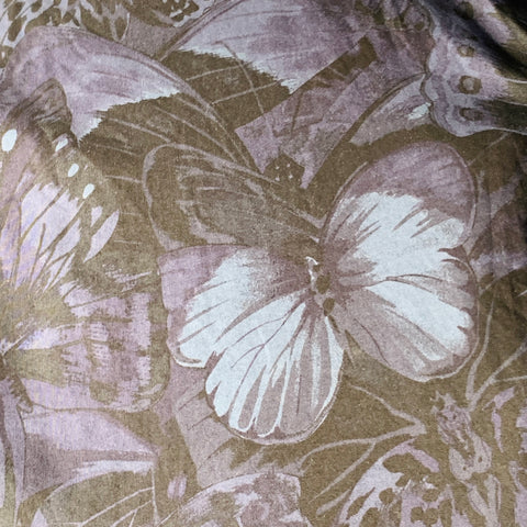 VALENTINO Size M Navy Blue Black Butterfly Cotton Button Up Long Sleeve Shirt