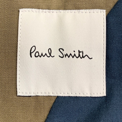 PAUL SMITH Size XL Green Olive Cotton Linen Patch Pockets Jacket