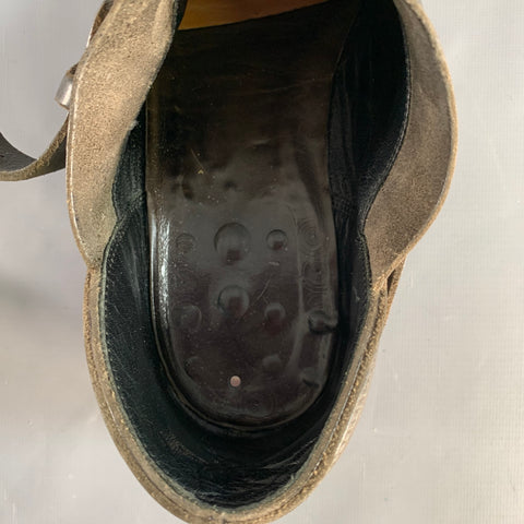 M.A+ Size 10 Brown Leather Buckle Loafers
