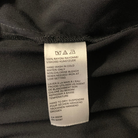 SAKS FIFTH AVENUE Size XL Black Rayon Pleated Tank top Casual Top