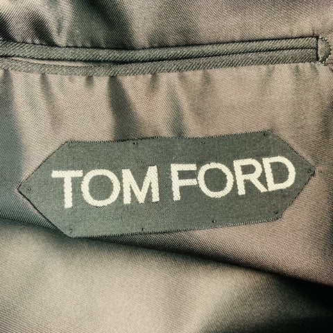 TOM FORD Taille 38 Manteau de sport à revers en laine grise