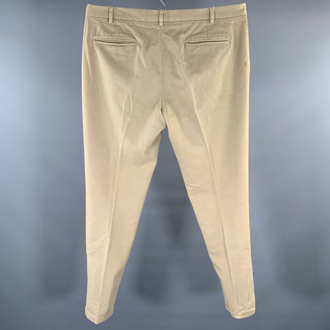 MAISON MARTIN MARGIELA Size 38 Khaki Cotton Blend Button Fly Casual Pants