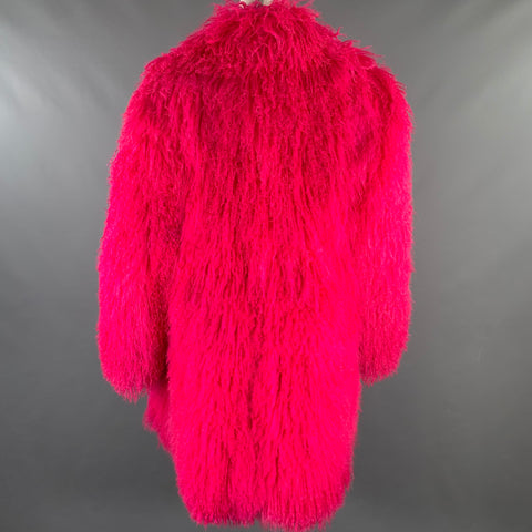 NEIMAN MARCUS One Size Pink Hot Pink Textured Coat