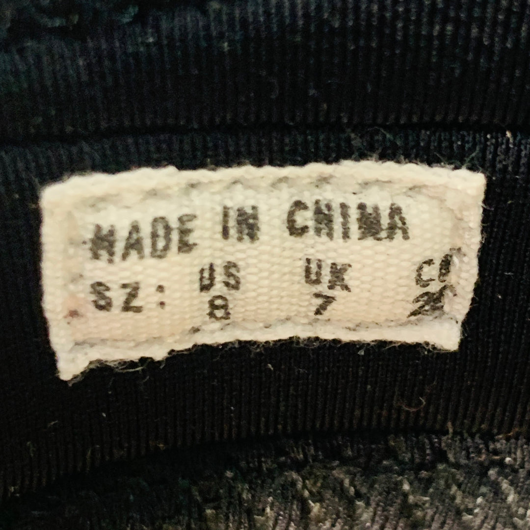 SUICOKE Size 8 KISSEE-Cab Black Navy Nylon Sandals