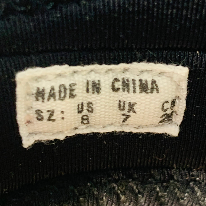 SUICOKE Size 8 KISSEE-Cab Black Navy Nylon Sandals