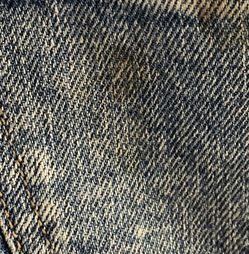 LEVI'S Size 32 Blue Tan Cotton Blend Straight Denim Jeans