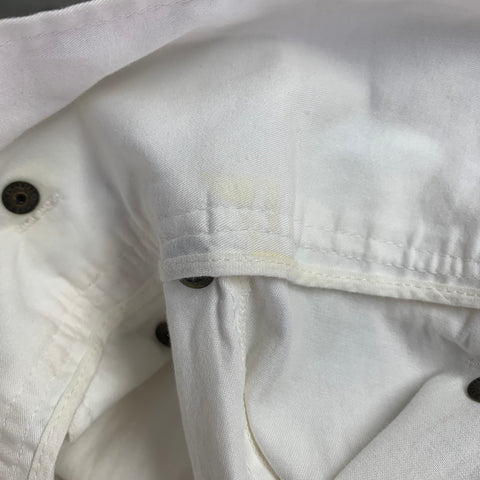D&G by DOLCE & GABBANA Size 4 White Multi Color Cotton Logo Belted Shorts