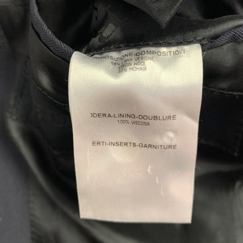 BURBERRY PRORSUM Size 36 Black Virgin Wool Mohair Sport Coat