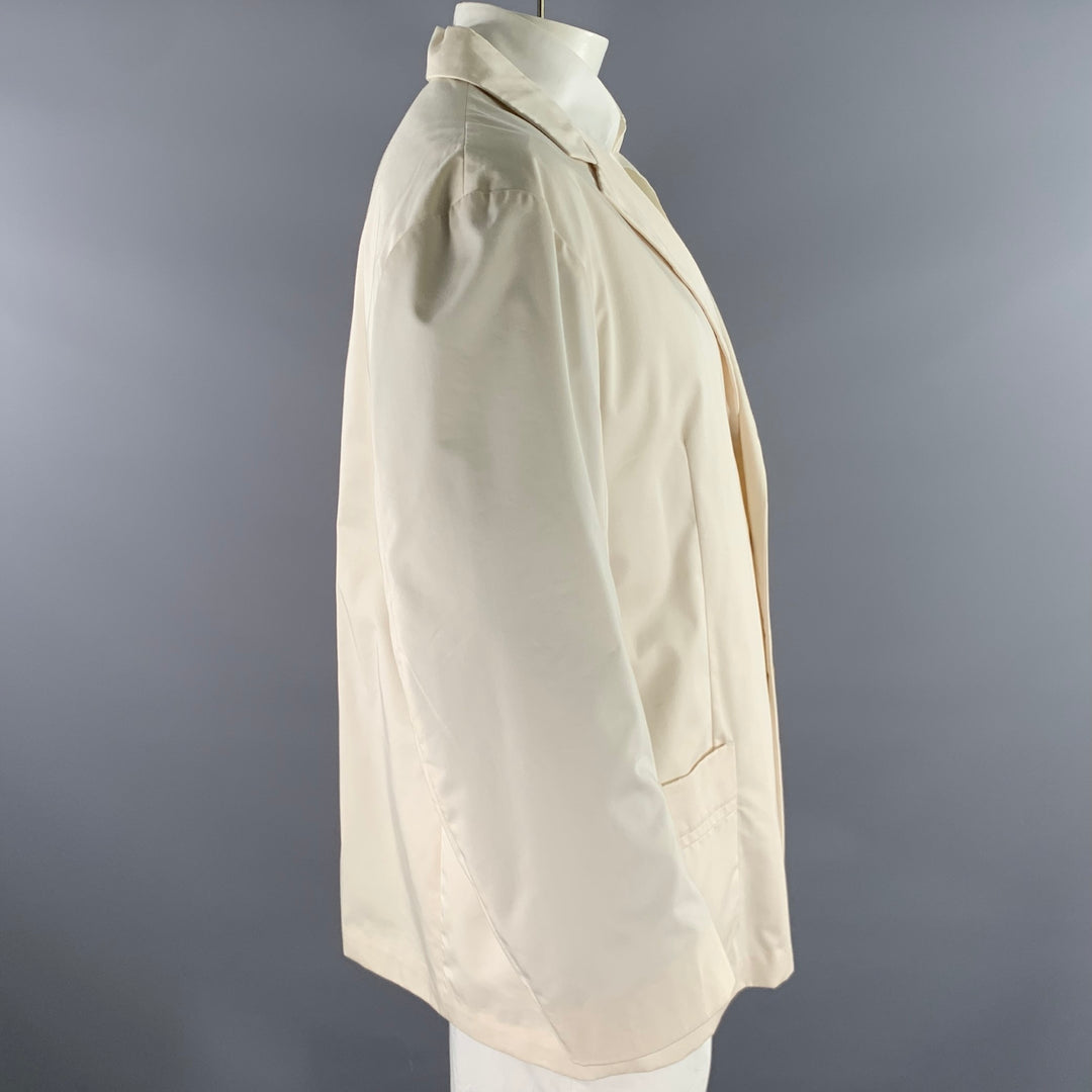 GIANFRANCO FERRE Size 50 Cream Ivory Cotton Blend Notch Lapel Sport Coat