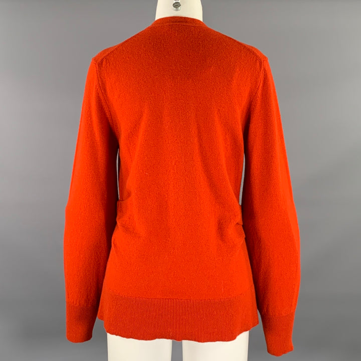 VERONICA BEARD Size M Rust Cashmere Cardigan Sweater