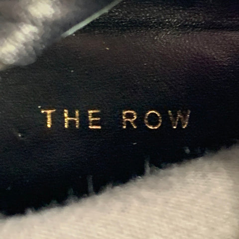 THE ROW Size 7.5 Black Suede Square Toe Thigh High Boots