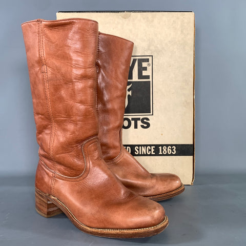 FRYE Size 10 Brown Cognac 2950 9K23739 Leather Boots