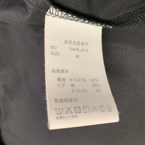 Veste zippée en polyester brodée noire, taille M, TOY MACHINE