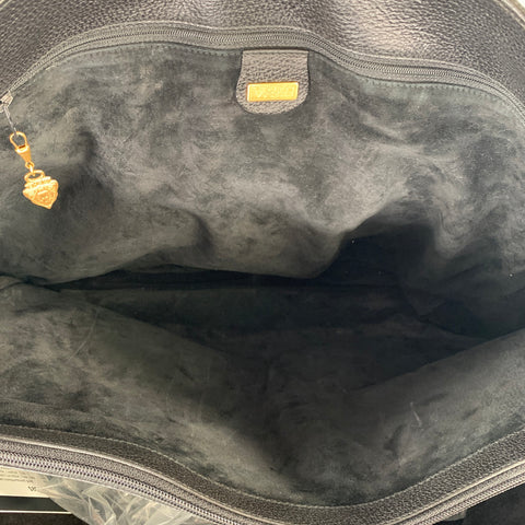 GUCCI Black Suede Leather Tote Bags