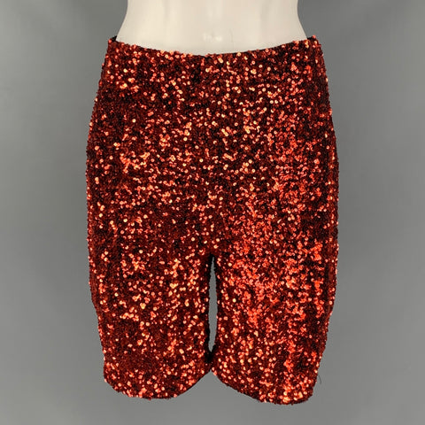 RETROFETE Short Orange Pailleté Taille S