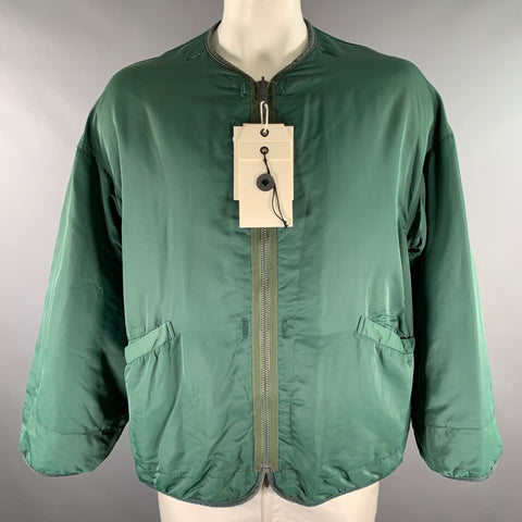 VISVIM Size L Green Nylon Reversible Jacket