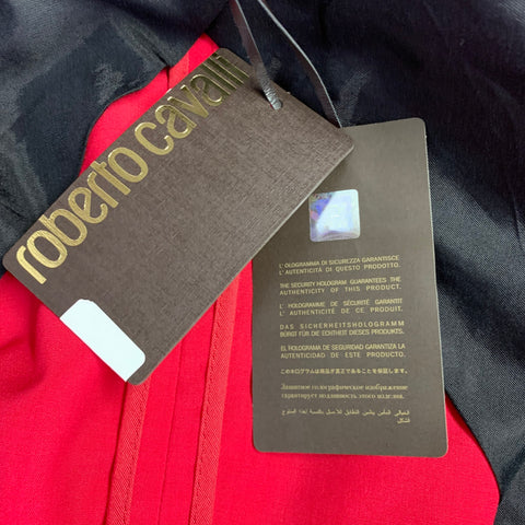 ROBERTO CAVALLI Size 38 Red Raspberry Wool Blend Sport Coat
