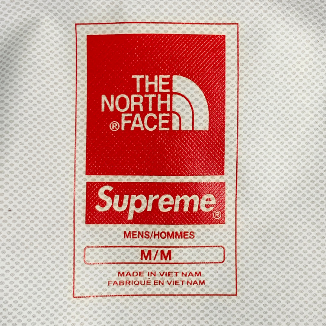SUPREME x THE NORTH FACE Size M Grey Black White Snake Print Nylon Shirt Jacket
