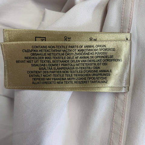 BURBERRY LONDON Size M Pink Blush Cotton Blend Long Sleeve Shirt