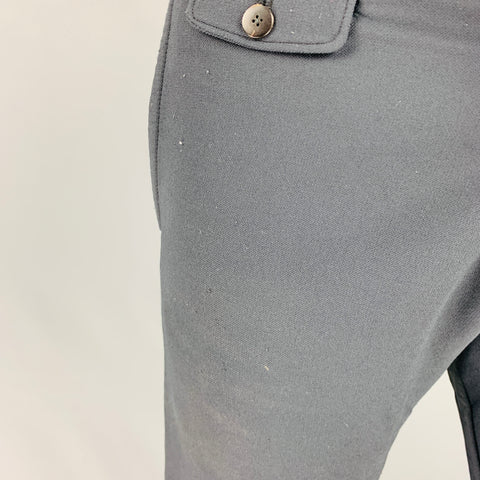 VISVIM Talla L -VS High Water Elias- Pantalones casuales con cordón de mezcla de nailon negro