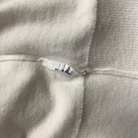 THEORY Size S White Solid Spread Collar Polo