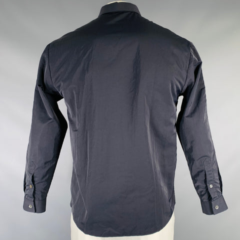 STEPHAN SCHNEIDER Size L Black Nylon One Pocket Long Sleeve Shirt
