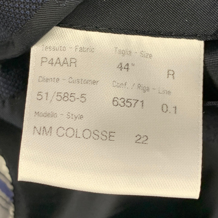 BRIONI Size 44 Regular Navy Wool Twill Notch Lapel Sport Coat