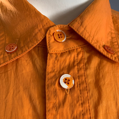 THE FRANKIE SHOP Size M Orange Polyester Oversized Long Sleeve Shirt