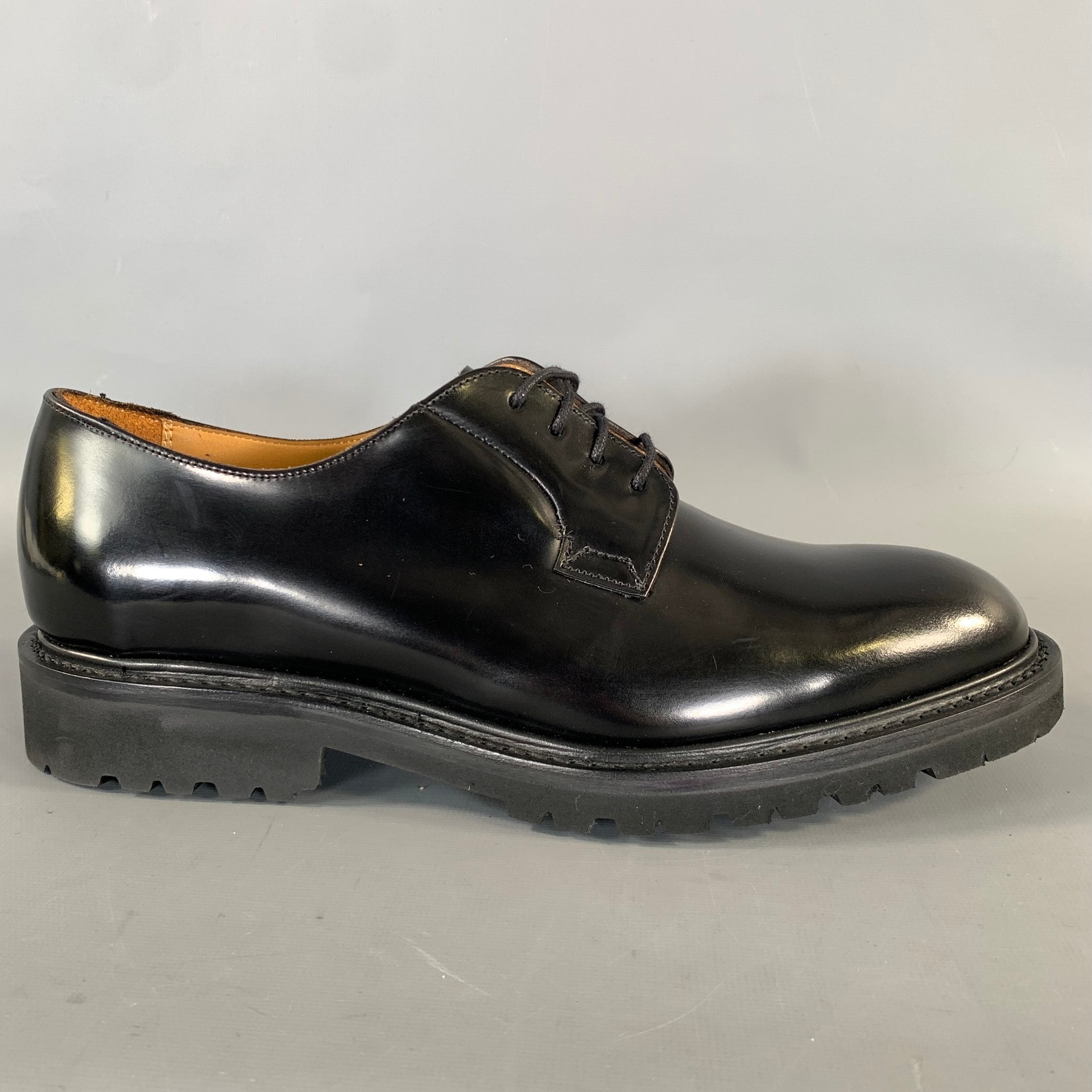 JOSEPH CHEANEY Size 6 Black Leather Derby Lace Up Shoes – Sui