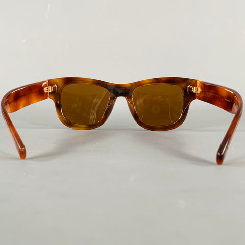 DOLCE & GABBANA Green Brown Marbled Acetate Sunglasses