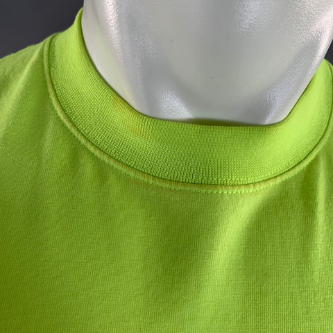 BALENCIAGA Size M Yellow Neon Crew Neck T Shirt