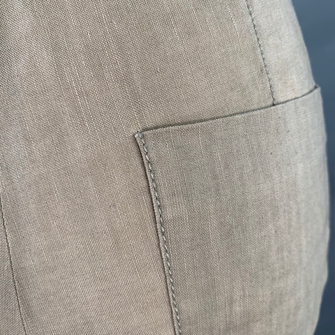 BURBERRY LONDON Size 8 Brown Wool Linen Pleated Shorts
