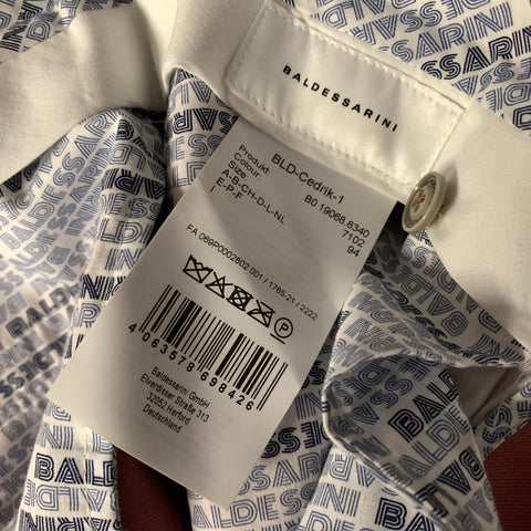 BALDESSARINI Pink Wool Double Breasted Suit