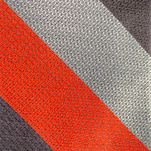ROBERT TALBOTT Blue Navy Red Diagonal Stripe Silk Tie