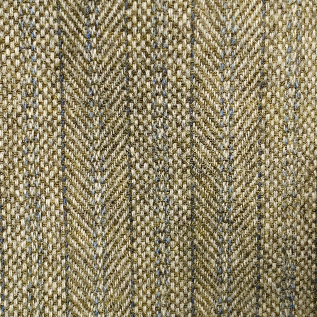 SOUTHWICK for O'CONNELL'S 42 Long Grey Blue Stripe Wool Notch Lapel Sport Coat