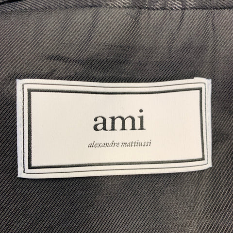 AMI by ALEXANDRE MATTIUSSI Size 44 Navy Wool Notch Lapel Sport Coat