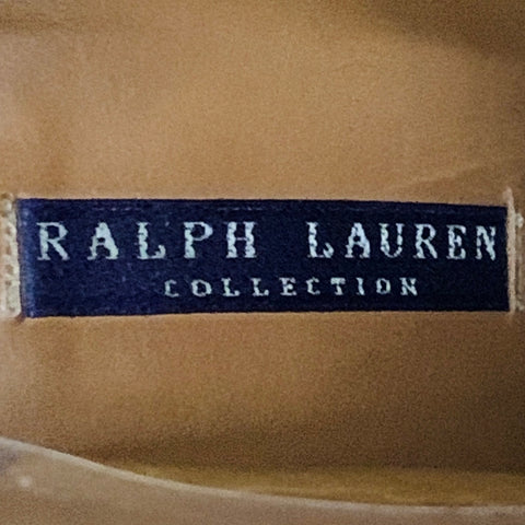 RALPH LAUREN COLLECTION Size 8.5 Black Studded Stacked Heel Pull On Boots