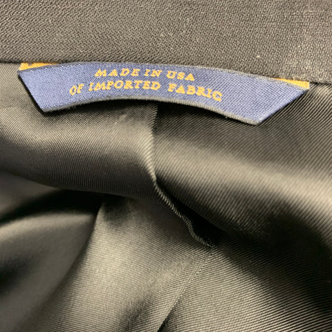 BROOKS BROTHERS Smoking en Laine Noir à un Bouton, Taille 40