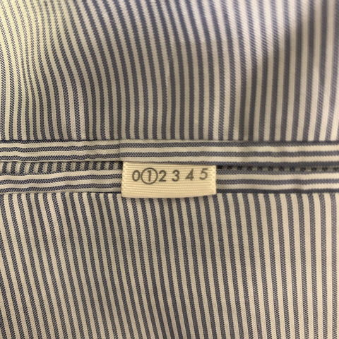 BAND OF OUTSIDERS Size 36 Grey Black Pinstripe Wool Sport Coat